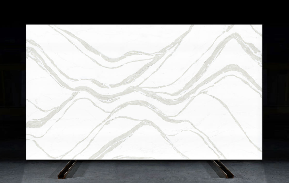 OLK7528 Крупная волна. Кварцевые поверхности в стиле натурального камня. Любимый выбор подрядчиков и оптовиков