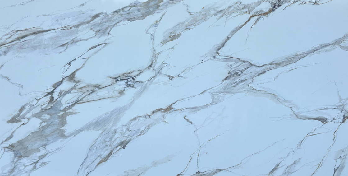 OLK1003G Calacatta Gold Новая коллекция Кварцевый камень с полной печатью под мрамор методом струйной печати высокого разрешения